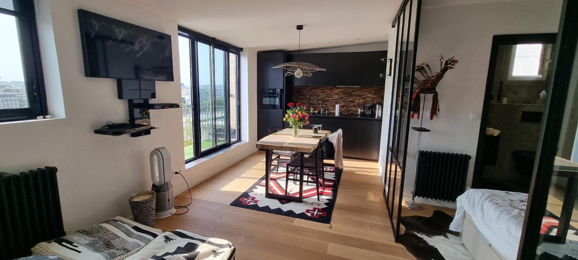 Appartement Vue Tour Eiffel Paris 16 Eme Exterior photo